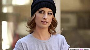 brunette babe facesits licks fingering hairy horny teen neighbor pussy