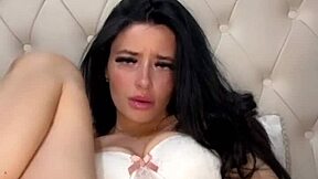 Horny American exchange student girlfriend squirts hard on webcam toys orgasm