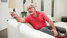 naughty katie kush walks naked flashing stepdad hairy pussy all day