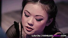 i can't stop crushing on stepdaddy's best friend... tiny asian teen lulu chu rides ryan mclane hard