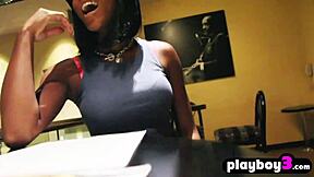 amateur ebony teen 18+ gets fucked hard in garage homemade pov sex tape