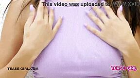 Sexy Brunette Teen Shows Off Perfect Boobs Now!