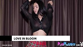 big tits babe poses naked for playboy with black teen amber rose and asian milf chloe rose