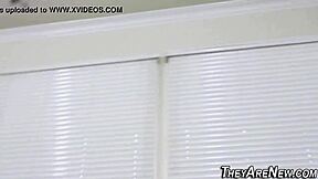 blonde teen amateur takes monster cock blowjob ends cum covered