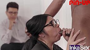 Venezolana Culo Humiliates Boyfriend Riding Trainer Mandingo