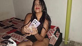 Colombian Hottie Sends Vagina Pics to Boyfriend Who Fucks Her Hard