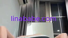 Sexy 4ft petite asian twerks huge ass in thongs!