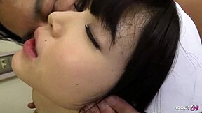 Patient creampies skinny nurse teen pussy in hospital bed