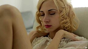 Blonde Cutie Ana Lee Fingers Shaved Pussy Soft And Slow!