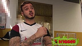 These 3-kilo tits! Jennifer Dominic mulatta latina pops young guy's cherry!