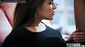 that evil brunette sneaks in and seduces her stepsis' hot teen girlfriend...