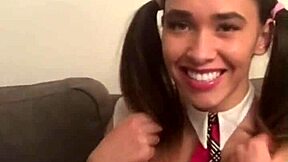 Horny Student Trades Big Tits for Teacher's Sweet Blowjob Roleplay