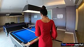 couple plays pool then fucks passionately homemade?