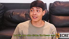 kathylee's farewell turns to cards threesome mid-game 🔥👅💦