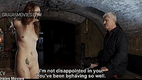 Tiny Russian Redhead Weeps Under Brutal Whipping