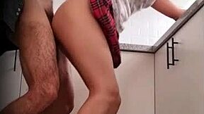 inviting cute mexican escort teen home for bent over orgasm doggystyle