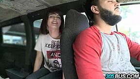 russian babe oxaunna gets humiliated fucked on public bus for cash