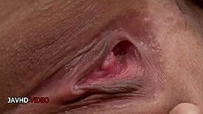 yuno shirasu spreads shaved pussy for intense jav licking action?