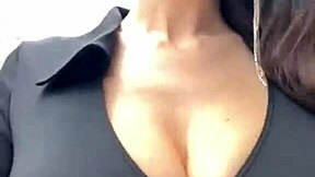 Stepmother's Massive Boobs Bounce On Outdoor Walk!