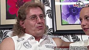 Young german wife craves mmf threesome sharing with husband and old friend