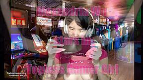 chinese teen alexandria teases gaping holes in sexy promos