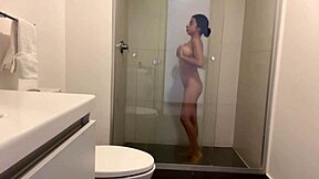 Petite 19yo dafne michelle backstage shower with acosta 🥵💦