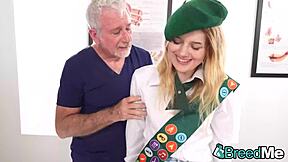 breeding dez hansen's tight teen pussy with my huge load age gap style