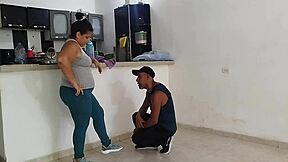 Gym's big ass babe visits and gets fucked good