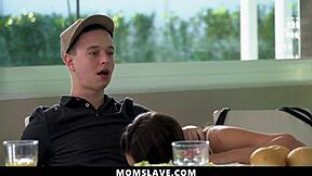 stepfamily freeuse orgy bangs milf mommy on dinner table