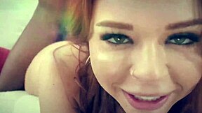 Gina valentina rides big black monster cock sloppy after face fuck pov