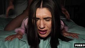 College Teen Moans Submissive During Rough Doggystyle Cum Quickie