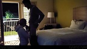 Young Slut's Hotel Fuck Leaves Door Open For Voyeur Orgasms