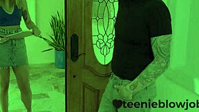 Kimora Quin cheerleader gags on monster cock deepthroat