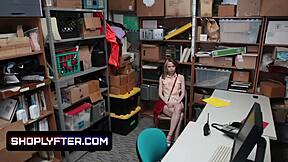 Crazy Petite Teen Caught Shoplifting Fucked Hard By Security