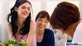 Grab Stepmom's Strapon Fast Before Social Worker Arrives!