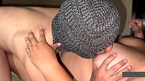 She enjoys kissing her stepmom's body in a close moment