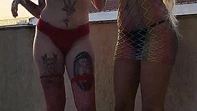 gushi and ski kiss passionately during their photo shoot