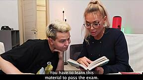 Milf Tutor Enters Dorm And Shares Fun With Two Young Cocks