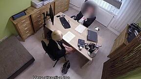 Loan4k Naughty Czech Teen Fucks Agent in Office for Cash After Steamy Interview