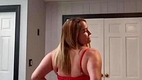 Young Stud Rips Clothes Off Teasing Housewife Stripping To Music