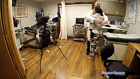 dr tampa interrogates jasmine rose's shaved pussy with toys backstage