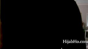 hijab cutie craves my cock thrusting her skinny ebony ass