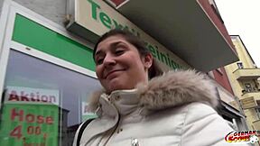 hey, 21yr old curvy july johnson tricked into rough flat fuck