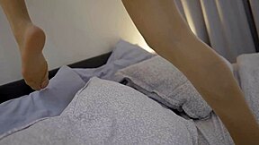 sexy blonde milf's nylon feet beg for your hot cum fetish