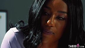 ebony stepsis Lala Ivey 👅 Ashley Aleigh office pussy lick toy fuck 😈