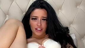 British coed squirts hard on webcam toys