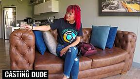 in fake interview big cock stretches petite redhead latina teen