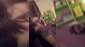 tatted emo slut chokes on bbc submits to rough backshots