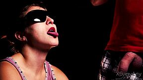 blind taste game cheats girlfriend with blindfolded friend thrill