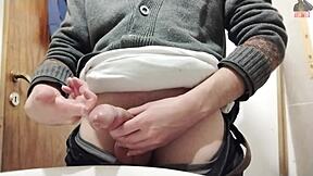 skinny solo girl masturbates big cock toy cums quick homemade sexy